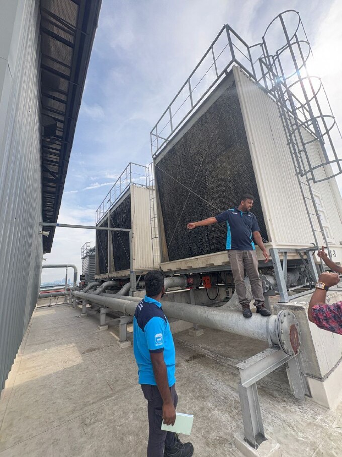 Aircon chemical wash service in a Subang Jaya home